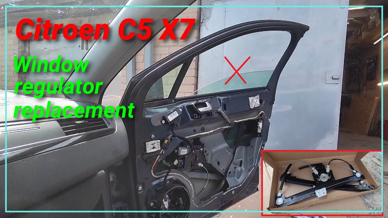 Замена переднего стеклоподъемника C5 X7