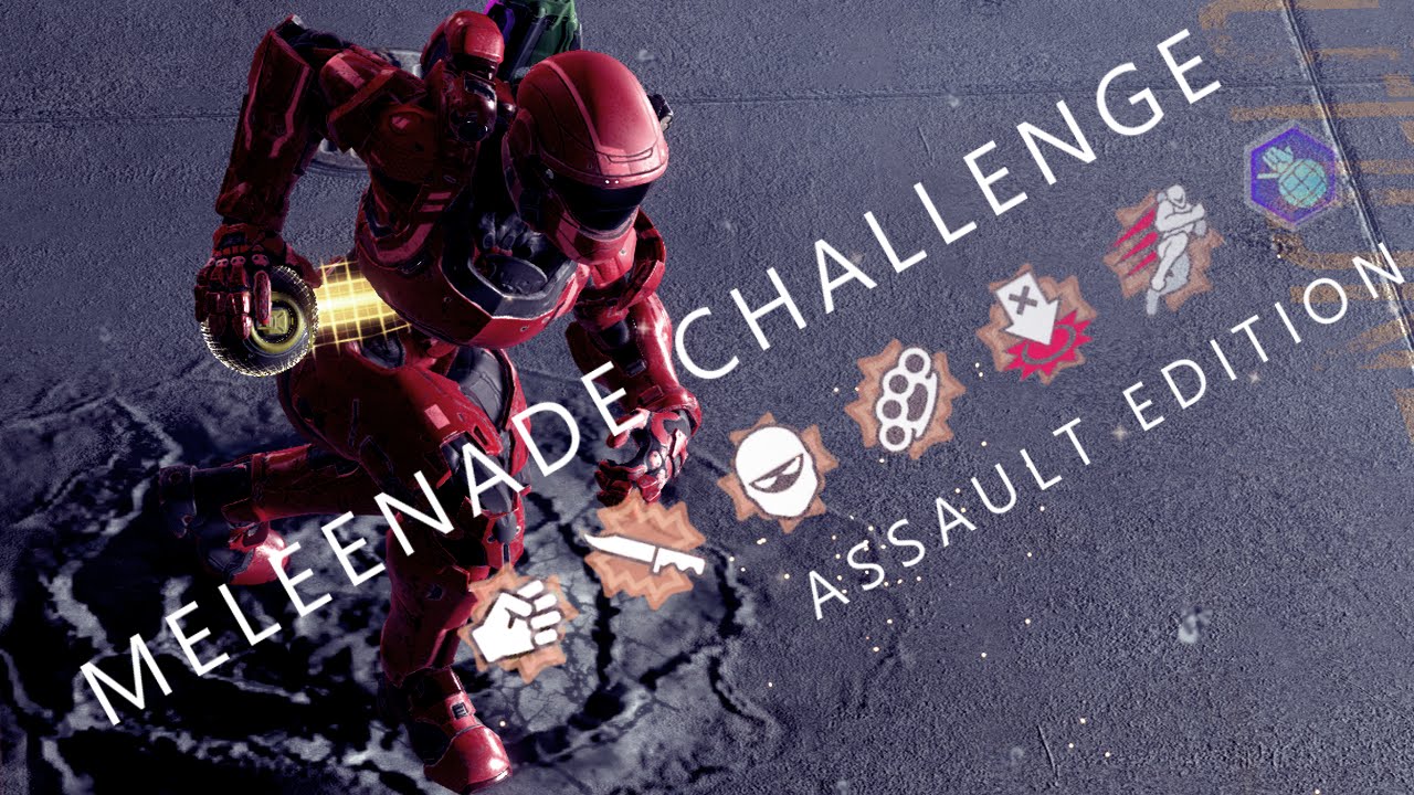Halo 5 - Meleenade Challenge (No Shooting) // Solo Queue 4v4 Assault