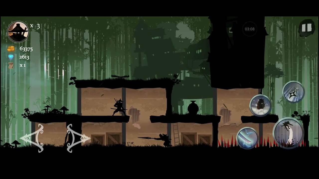 Ninja arashi chapter 1 level 11..game solve...