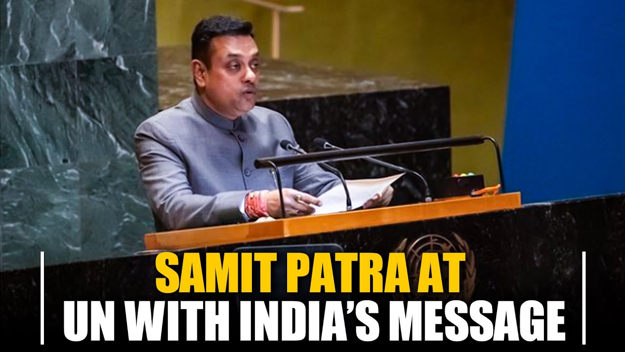 MP Sambit Patra delivers India&rsquo;s statement at the Joint Debate on Report by Human Rights Council