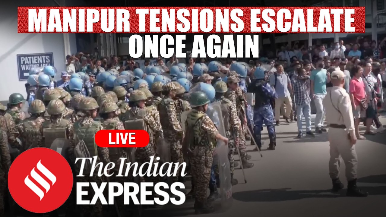 Manipur Tensions Flare as Security Forces Use Tear Gas and Lathi Charge Outside RIMS Imphal