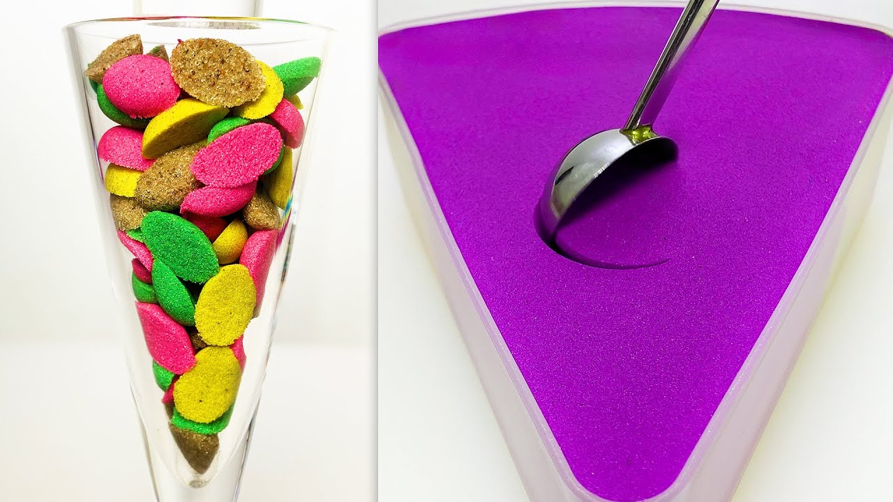 Very Satisfying and Relaxing Compilation 332 Kinetic Sand ASMR