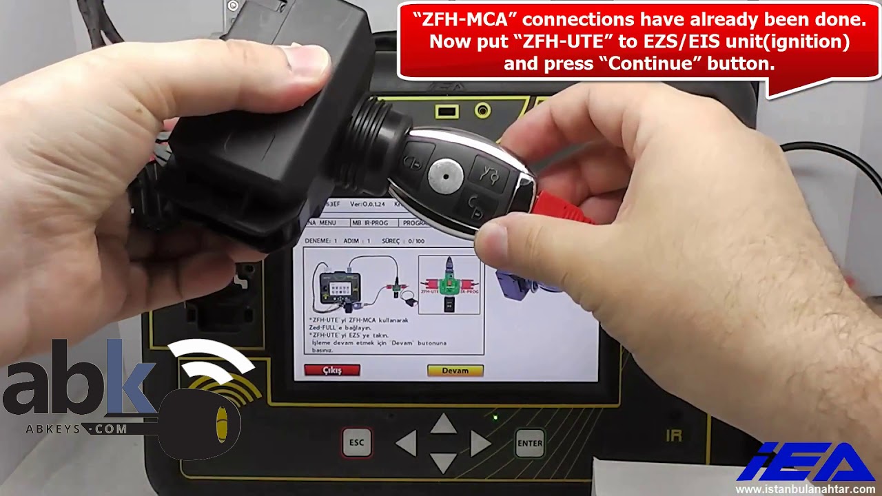 Mercedes W204 - W207 EIS - EZS All keys lost programming By Zed-Full Auto Key programmer