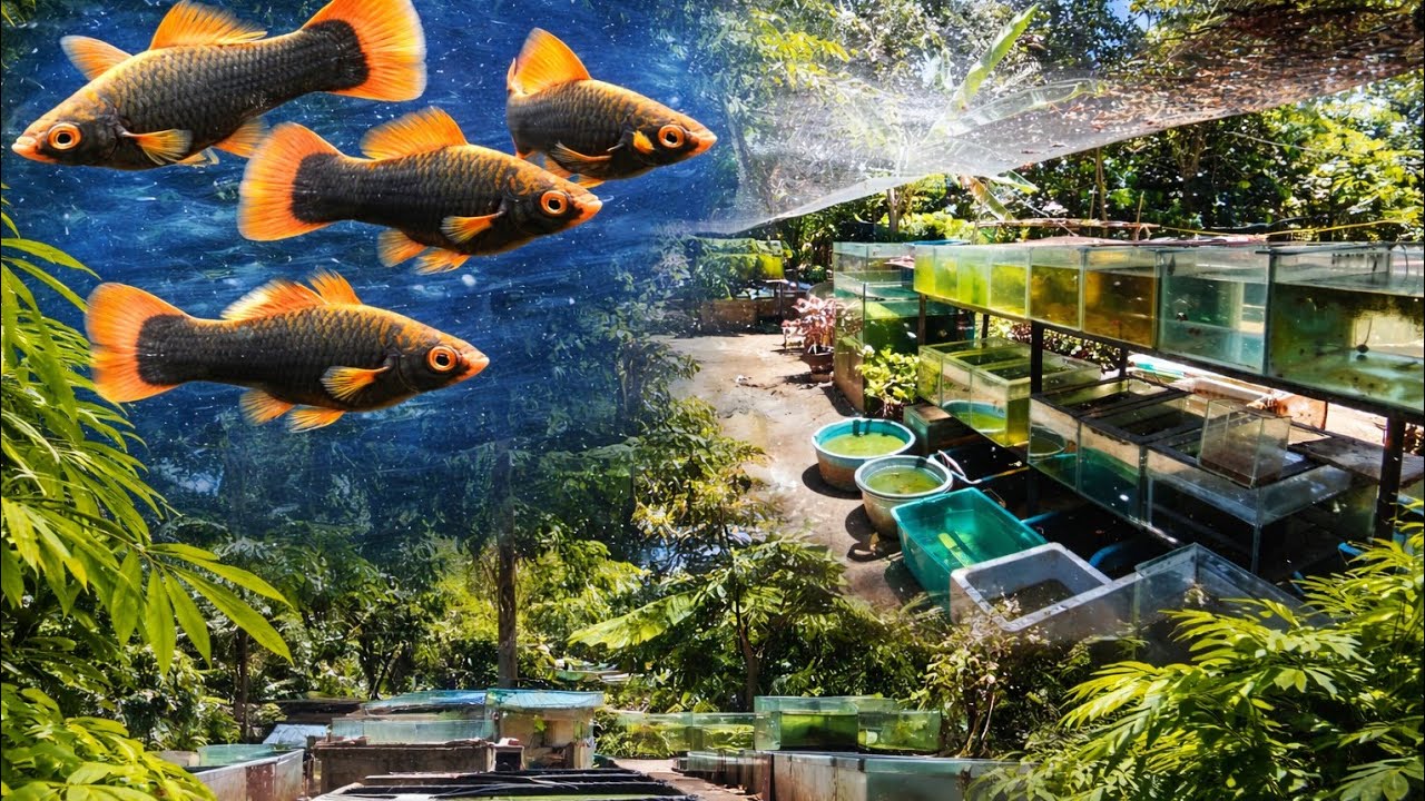 Backyard Breeder of Rare Swordtail And Balloon MOLLIES /How to Breed Mollies