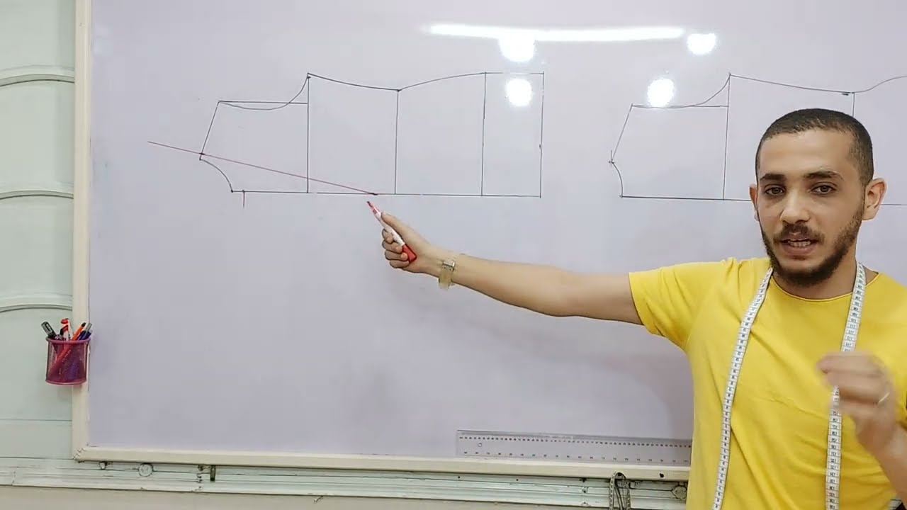 طريقة قص بليزر حريمي (جاكت نسائي) الجزء الأول