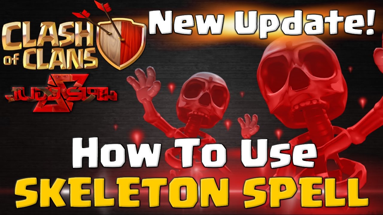 How to use Skeleton Spell - CoC Quick Tips #3 - New Update 2016 | Clash of Clans