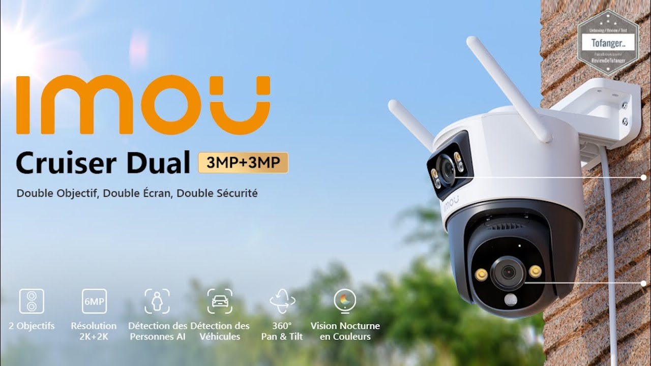 IMOU Cruiser Dual 6MP — 2K Wi-Fi уличная PTZ-камера наблюдения — приложение Imou Life —Android и iOS