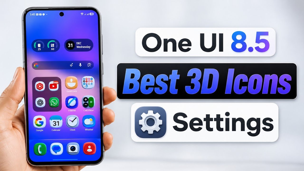 Создаем лучшие 3D-иконки в One UI 8.5 🔥