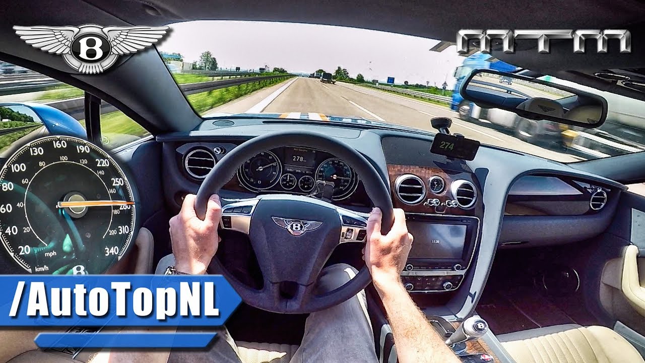 675HP Bentley Continental GT V8 MTM AUTOBAHN POV by AutoTopNL