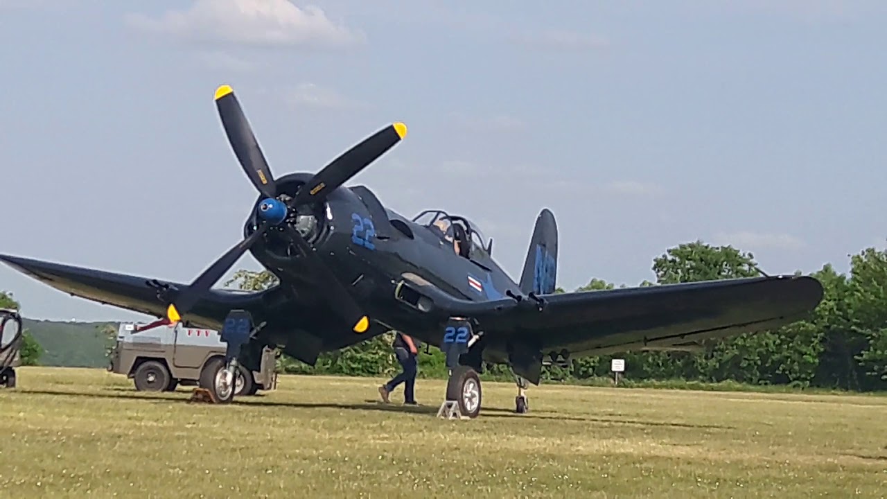 la ferté-alais Corsair F4U 5N vol d'essai séquence émotion