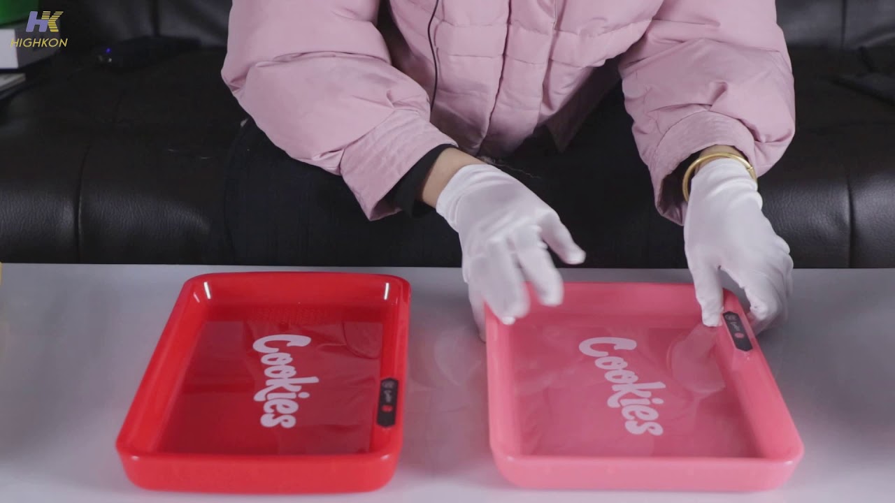 Bluetooth Glow Light Up Rolling Trays, Rechargeable Rolling trays