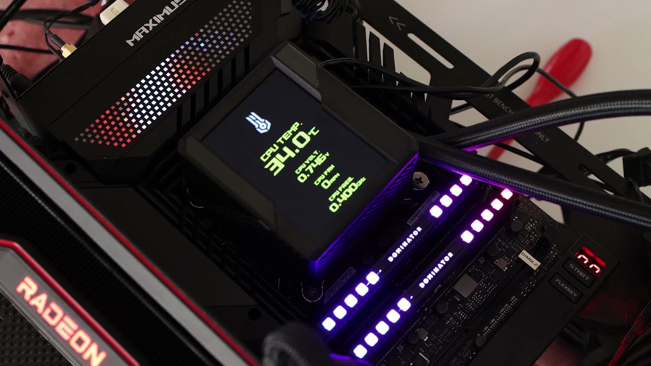ASUS Maximus Z690 Extreme LiveDash OLED & AniMe Matrix LED functions