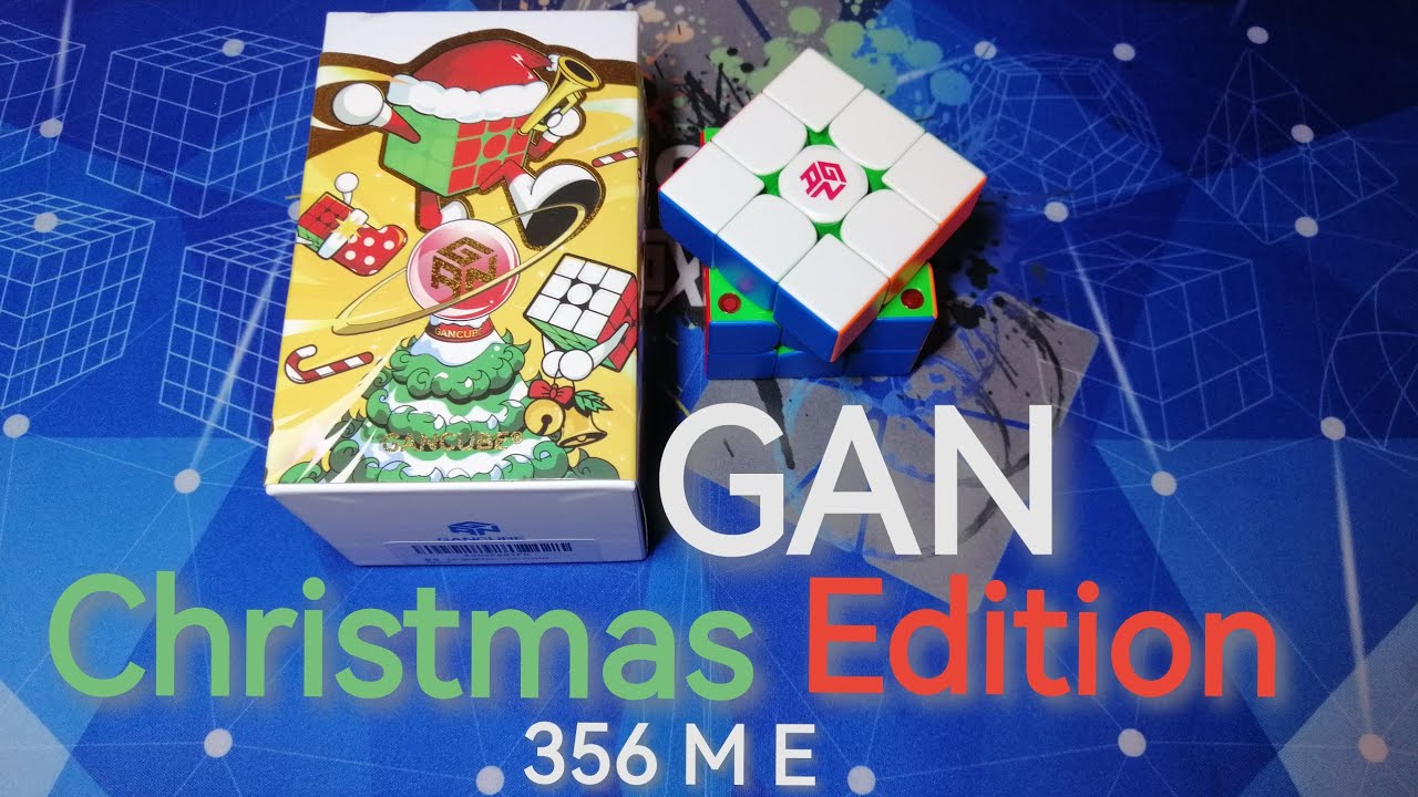 GAN 356 M E Christmas Edition 2025 speed cube | unboxing & first impressions