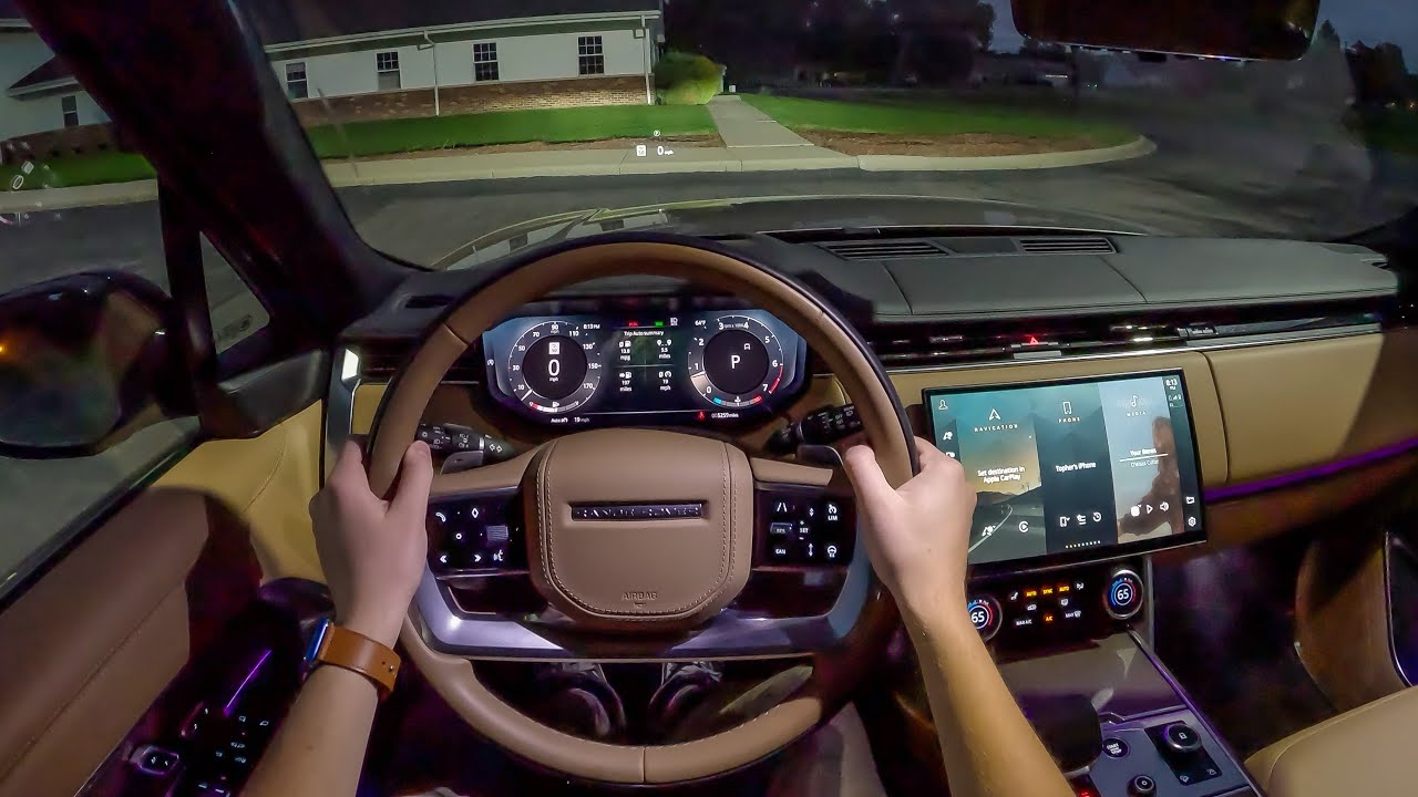 2023 Range Rover SE LWB P530 - POV Night Drive (Binaural Audio)