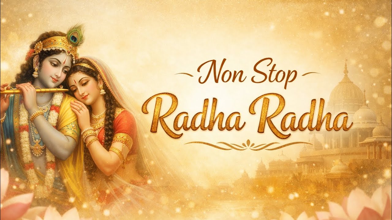 MAHA MANTRAS:(Day 16/365)RADHA RADHA- NON STOP RADHA NAM JAP | BEAUTIFUL BHAJAN |