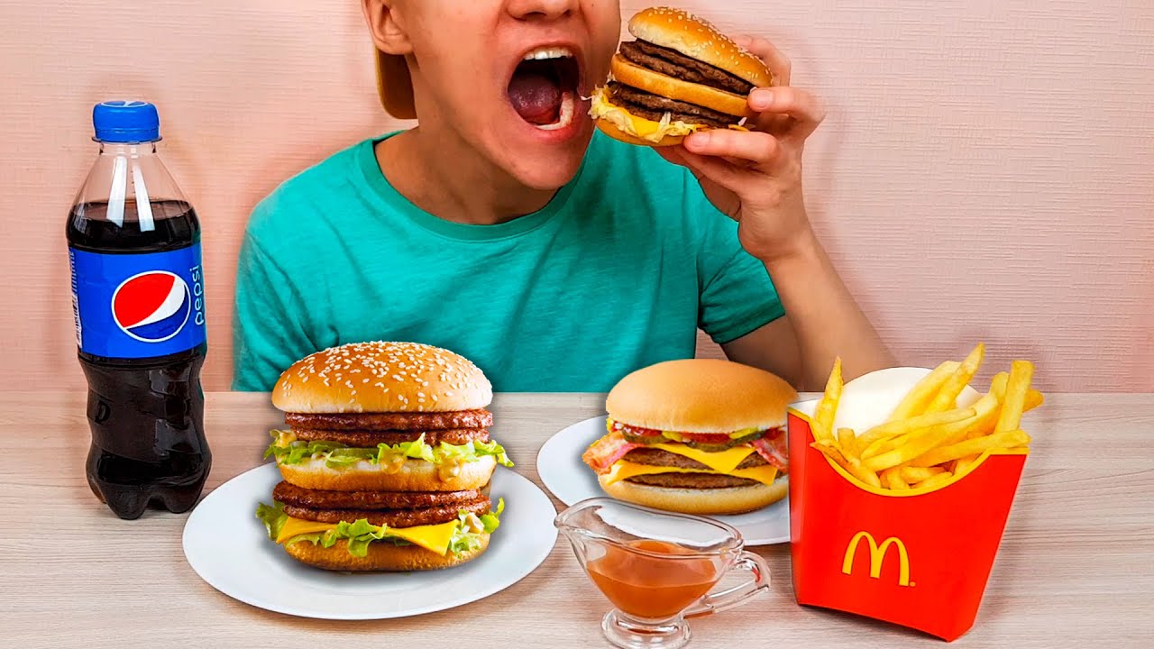 ASMR Eating McDonalds Double Big Mac MUKBANG (No Talking)