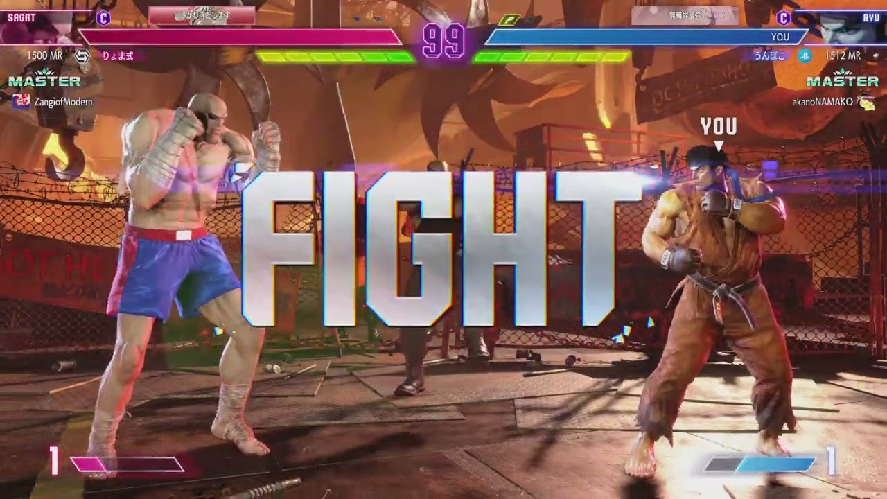 Street Fighter 6_サガットVSリュウ