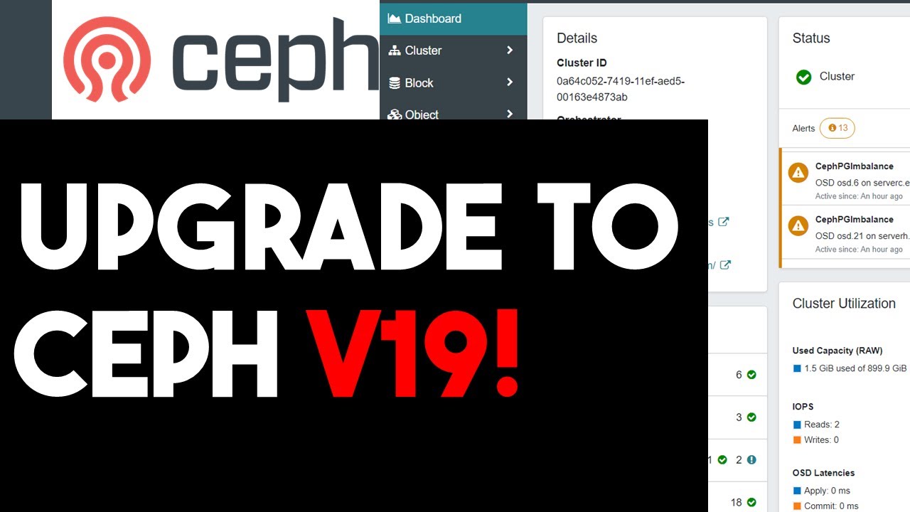 Ceph Cluster Upgrade: From v18 (Reef) to v19 (Squid)