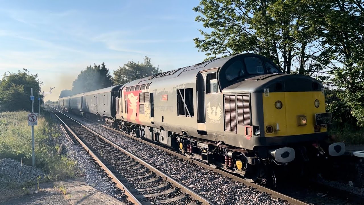 Rail Operations Group 37510 rips it wide at Manea with 5L46
