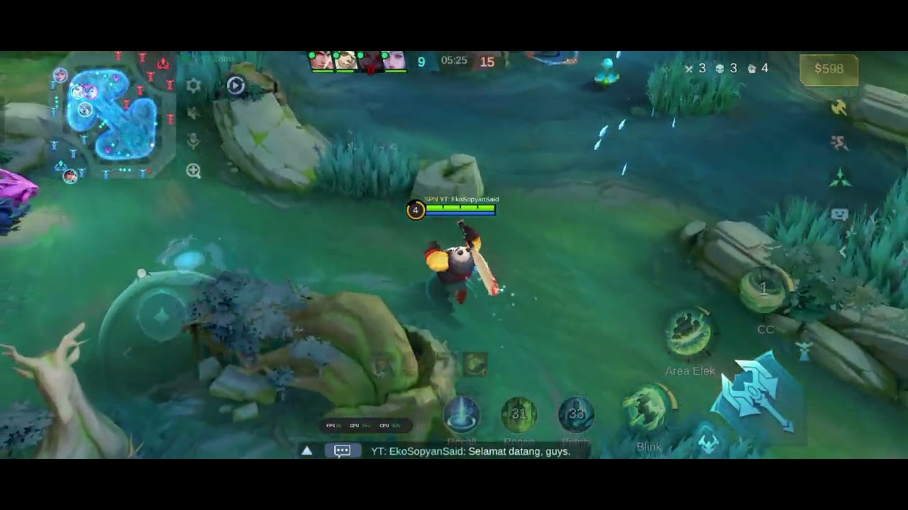 Mobile Legends Bang Bang Akai roam game play 9