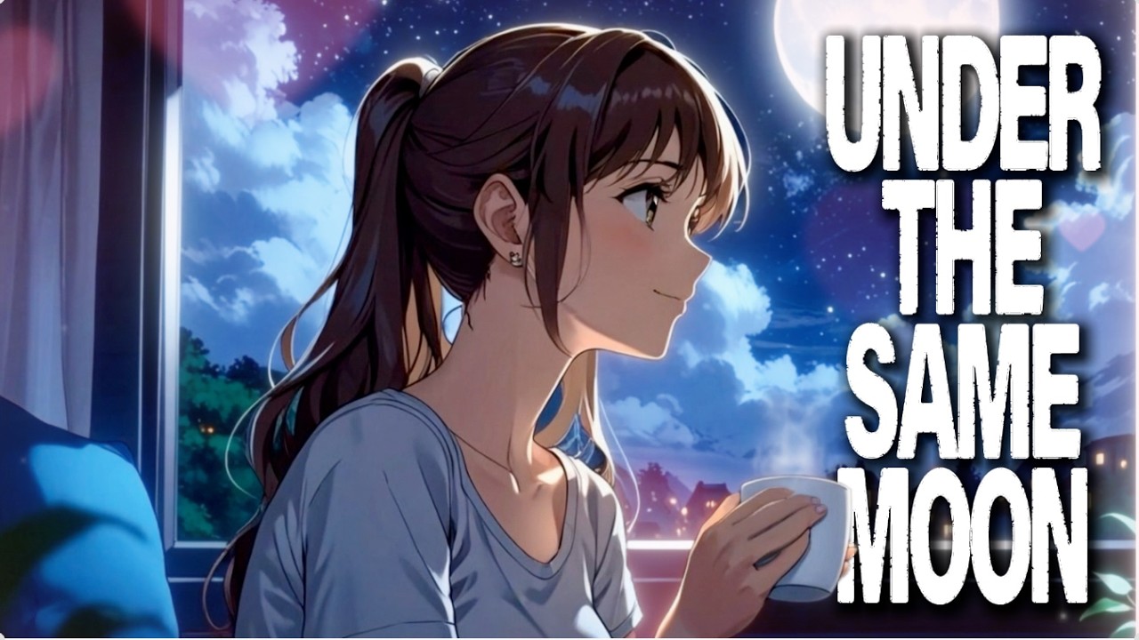 UNDER THE SAME MOON 🎶 Love Song About Missing Someone Far Away (Original Lyric Video)