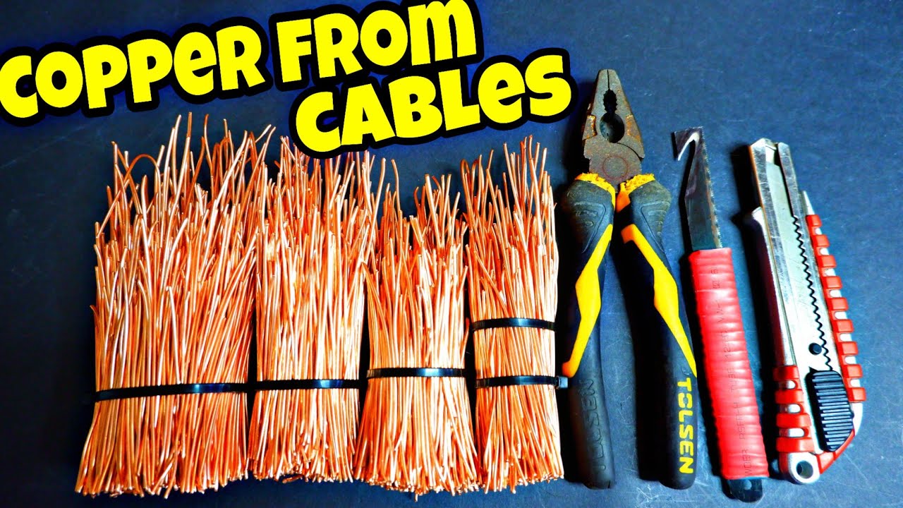 Money from Waste | I extract Copper from electrical Cables | Copper Scrap.