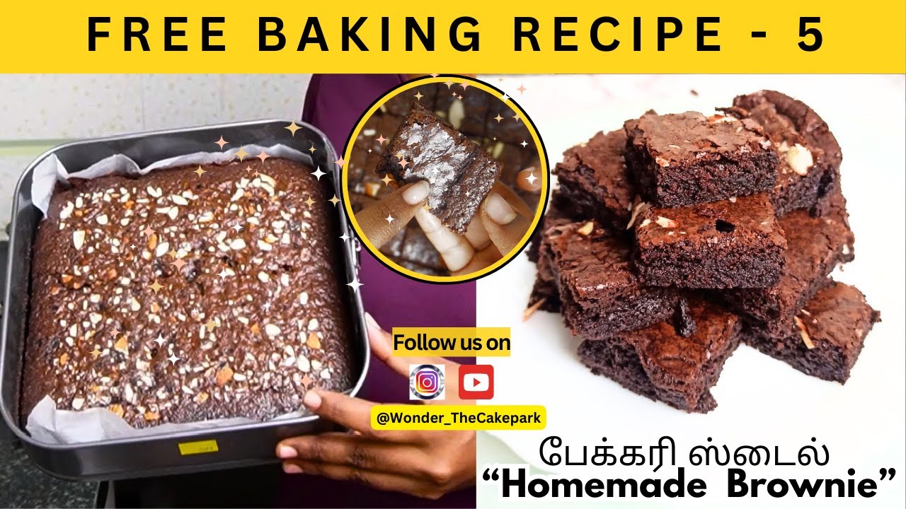 Free Baking Recipe -5 | Homemade double chocolate Brownies| Free | #brownie  #chocolatebrownie #yt
