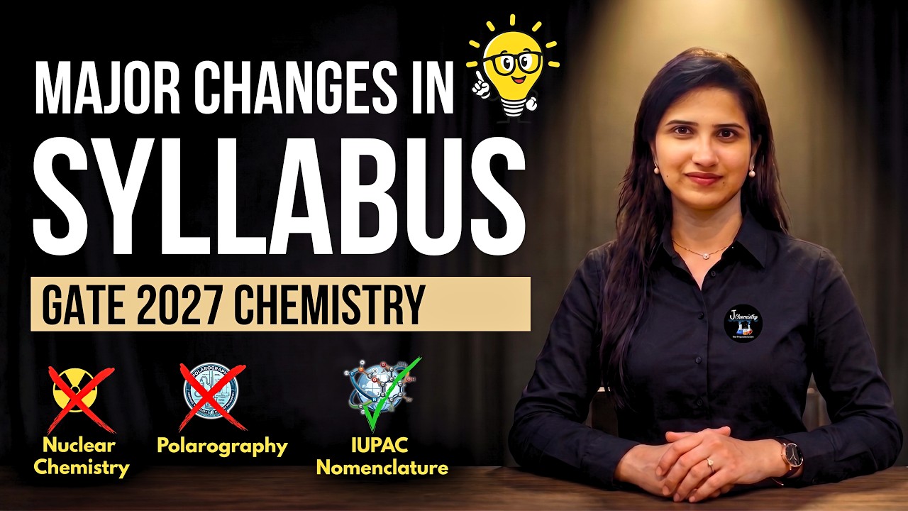GATE 2027 Chemistry Syllabus Changed | GATE Chemistry CY New Syllabus | GATE 2027 New Update