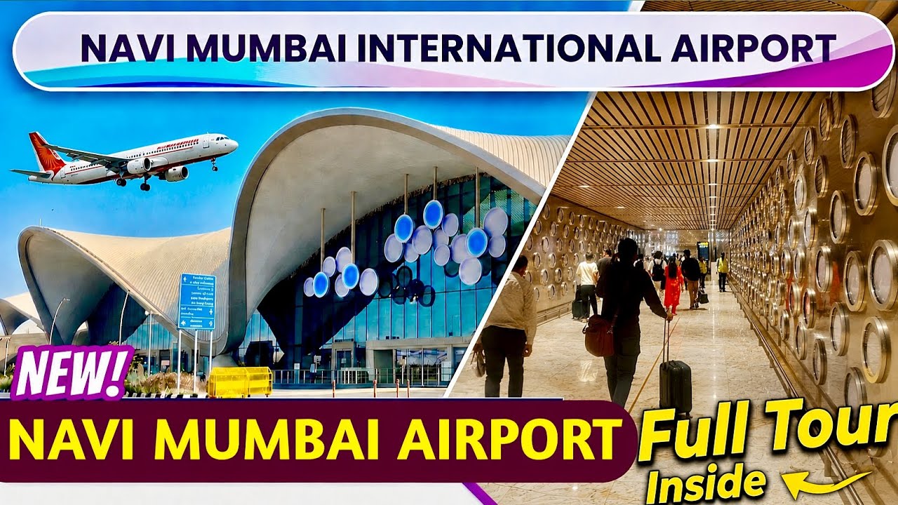 Navi Mumbai International Airport Full Inside Tour | Web Check in & Boarding | Navi Mumbai airport |