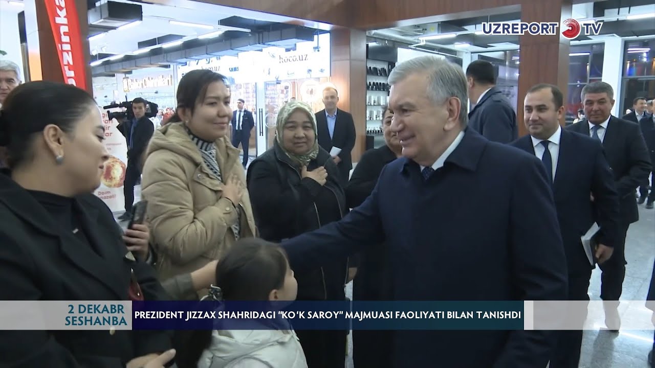 Prezident Jizzax shahridagi “Ko‘k saroy” majmuasi faoliyati bilan tanishdi