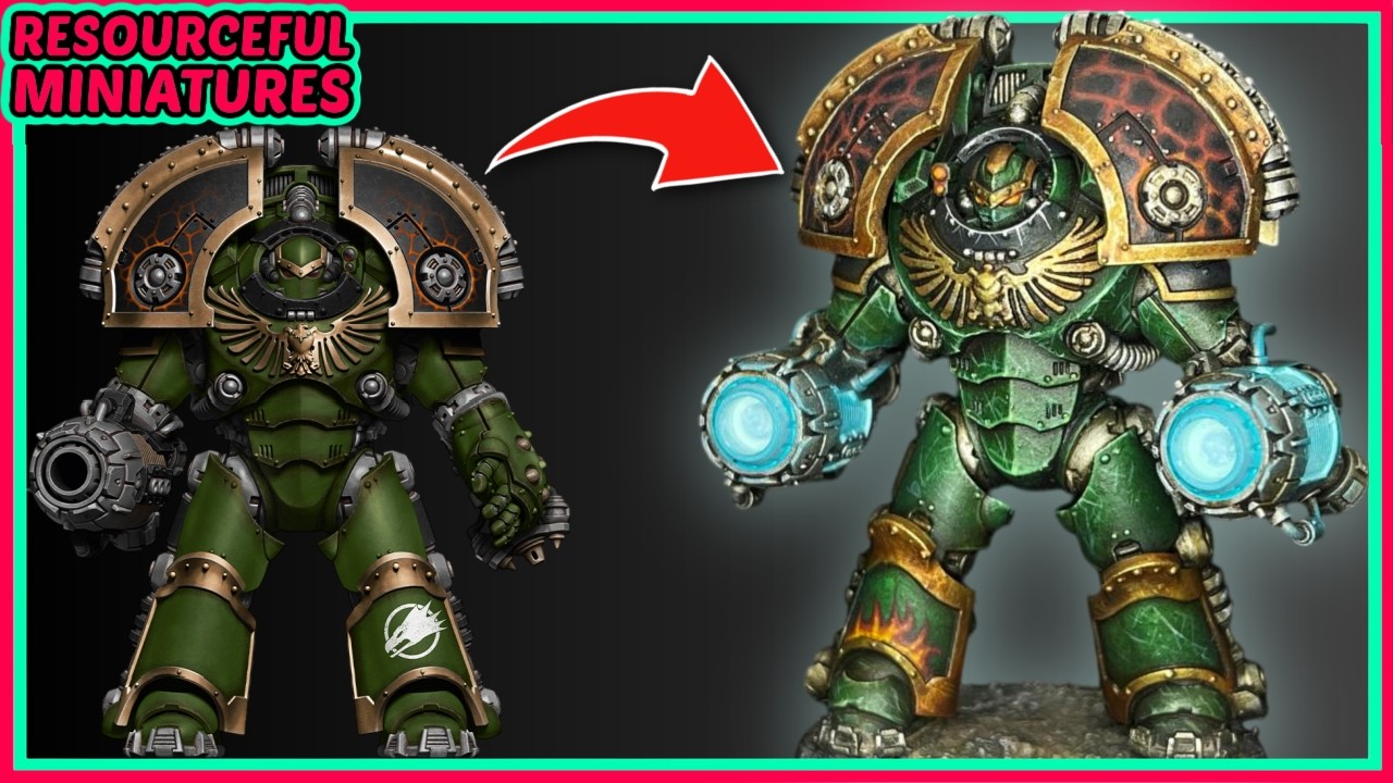 Beginner Guide to Painting Saturnine Terminators – Salamanders Style for Horus Heresy