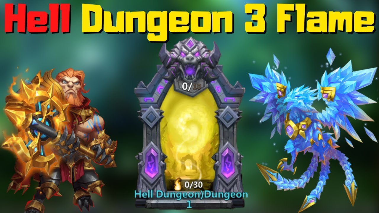 New Hell Dungeon | Cleared all the way | Castle Clash