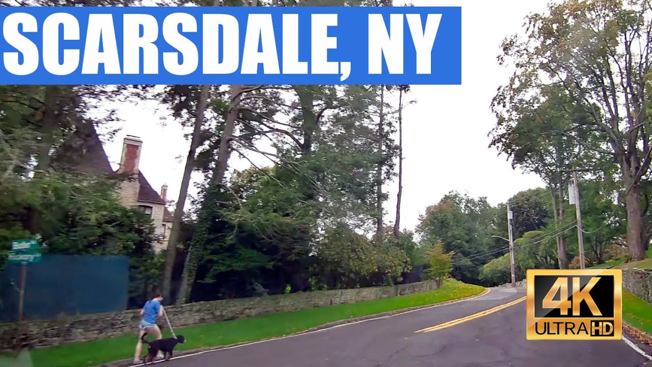 Driving around Scarsdale, NY (4K)