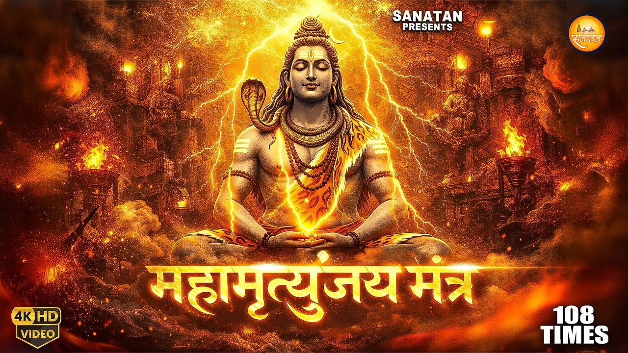 महामृत्युंजय मंत्र l 108 Times l Mahamritunziya Mantra l मृत्यु पर विजय प्राप्त करने वाला मंत्र l 
