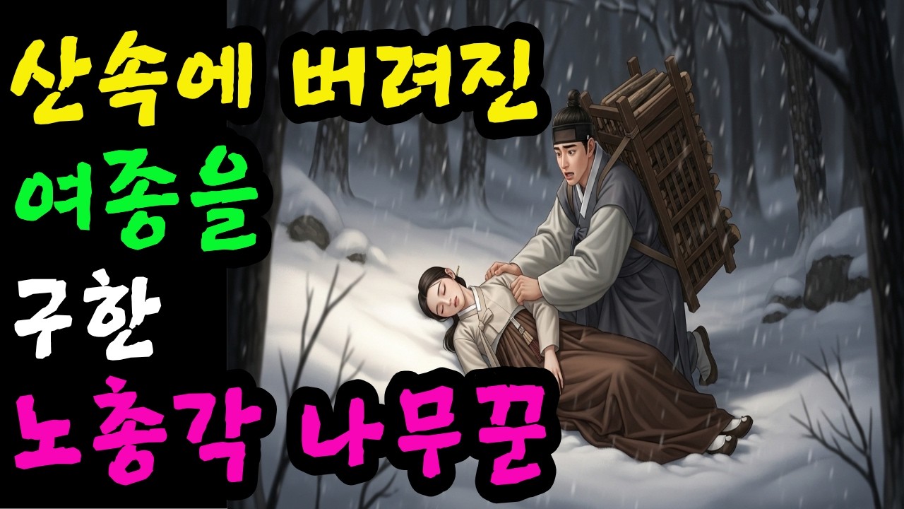 [달빛야담] 산속에 버려진 여종을구한노총각 나무꾼ㅣ야담.민담.전설.설화.옛날 이야기.오디오북.수면동화.조선이야기.조선야담.조선로맨스