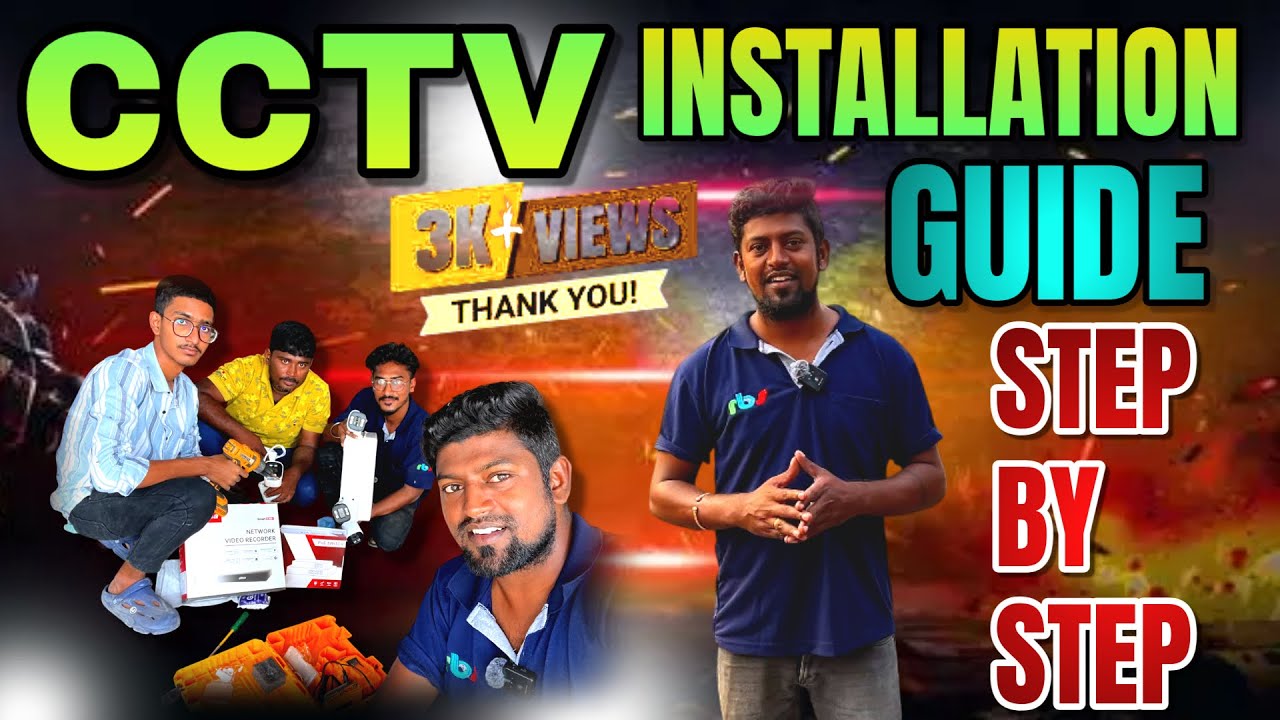 cctv full installation guide step by step தமிழில்