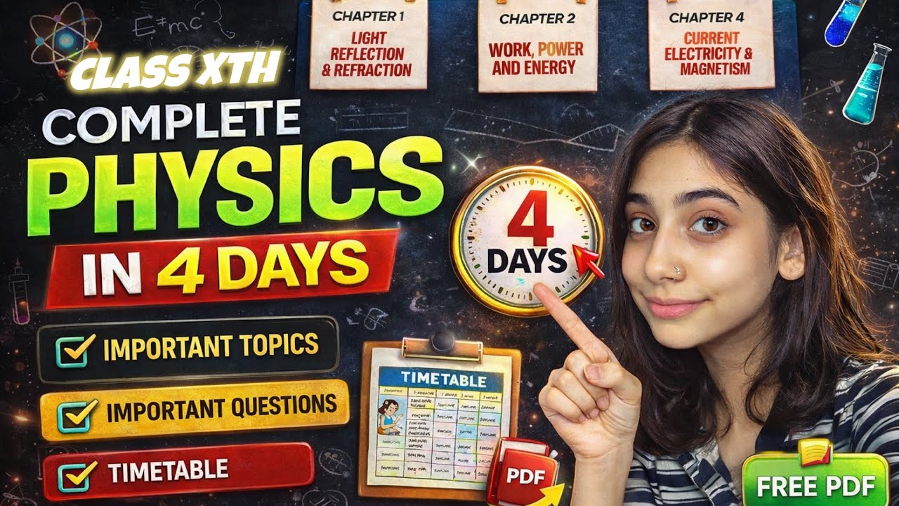 Just one video for your doubts !! 😱 CLASS XTH ICSE PHYSICS