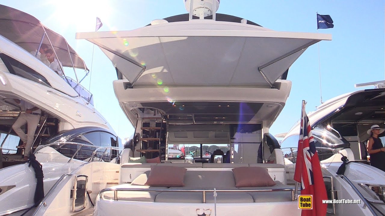 2019 Princess S 60 Luxury Yacht - Deck and Interior Walkaround - 2018 Cannes Yachting Festival