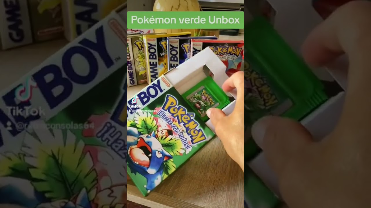 Unboxin pokemon verde 1995 #wii #nintendo #retro #90s #gameboy #nintendo64 #tech #sony