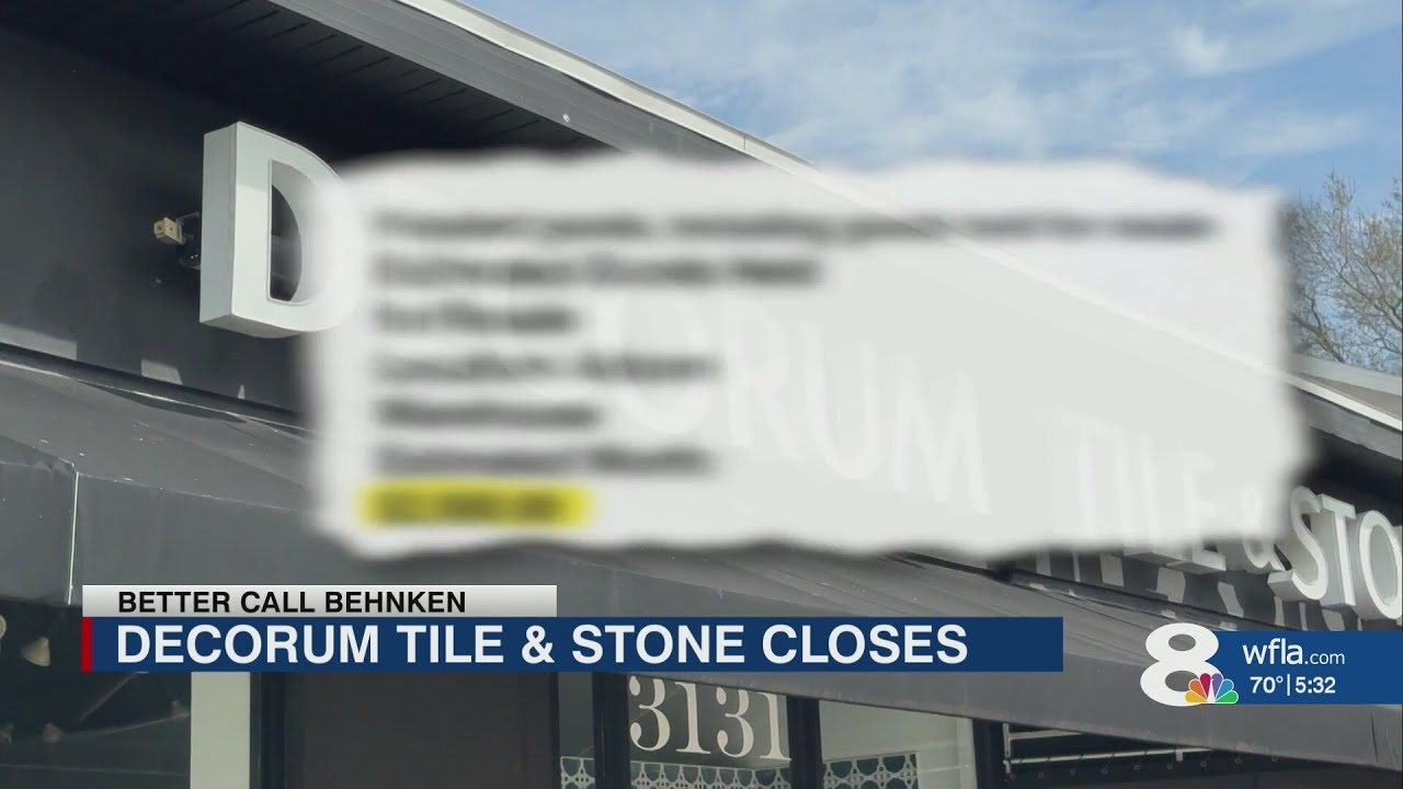 Tile business shuts doors, leaves customers in a lurch