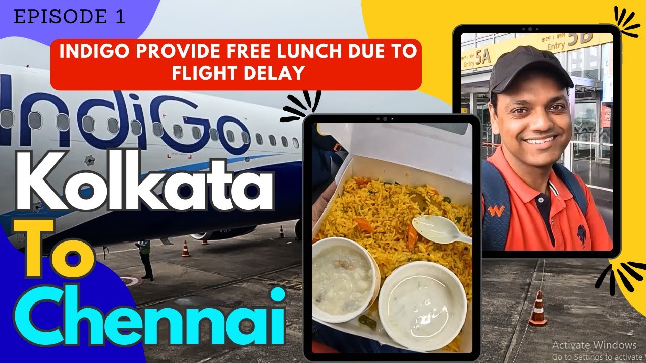 ইন্ডিগো ফ্রি তে লাঞ্চ খাওয়ালো | Indigo Provided Free Lunch | Kolkata to Chennai