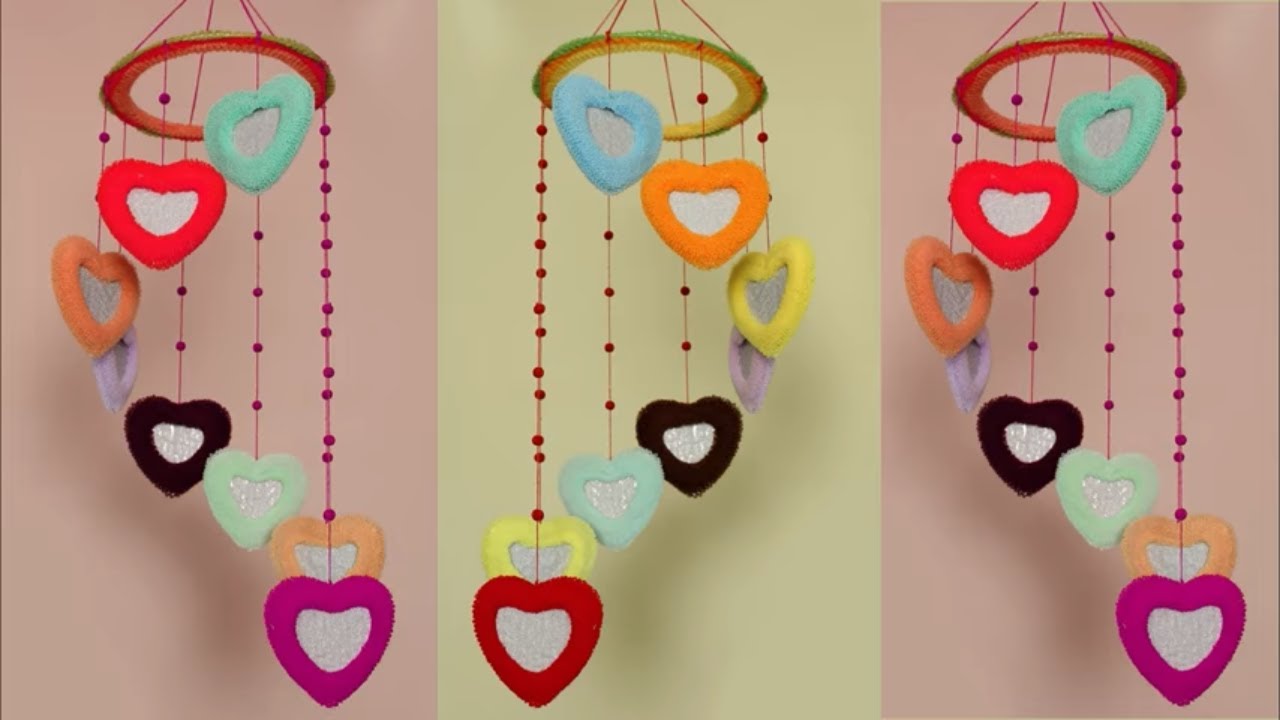 Beautiful Wall Hanging Idea at Home || Wall Hanging Craft Idea using Hair Rubber Band || DIY