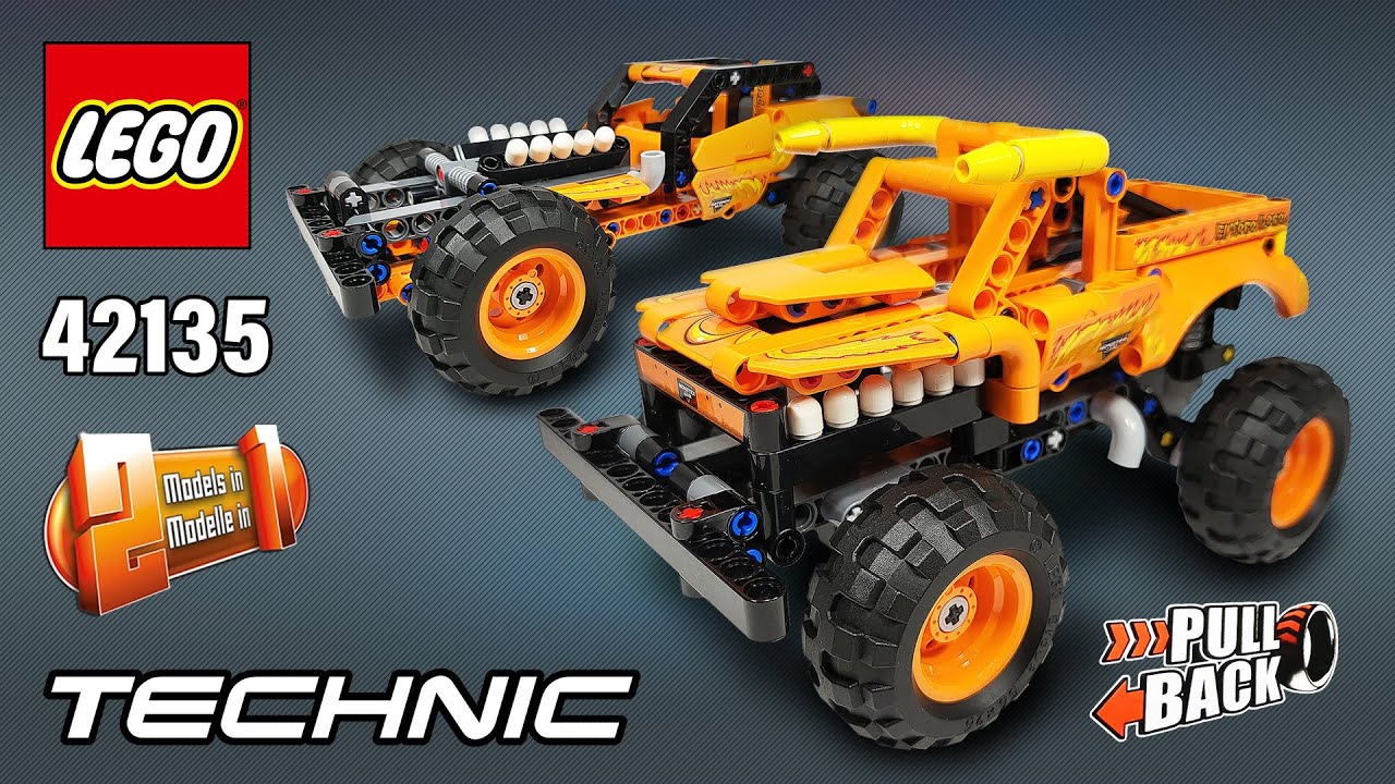 LEGO® Technic™ Monster Jam™ El Toro Loco™ & Rock Racer (42135)[247 pcs] Building Instructions | TBB