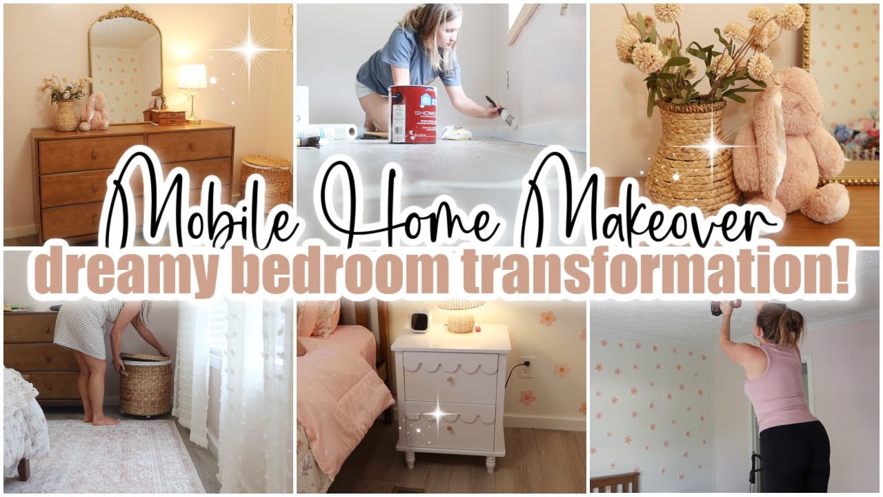 ✨MOBILE HOME MAKEOVER • dream bedroom transformation • double wide fixer upper