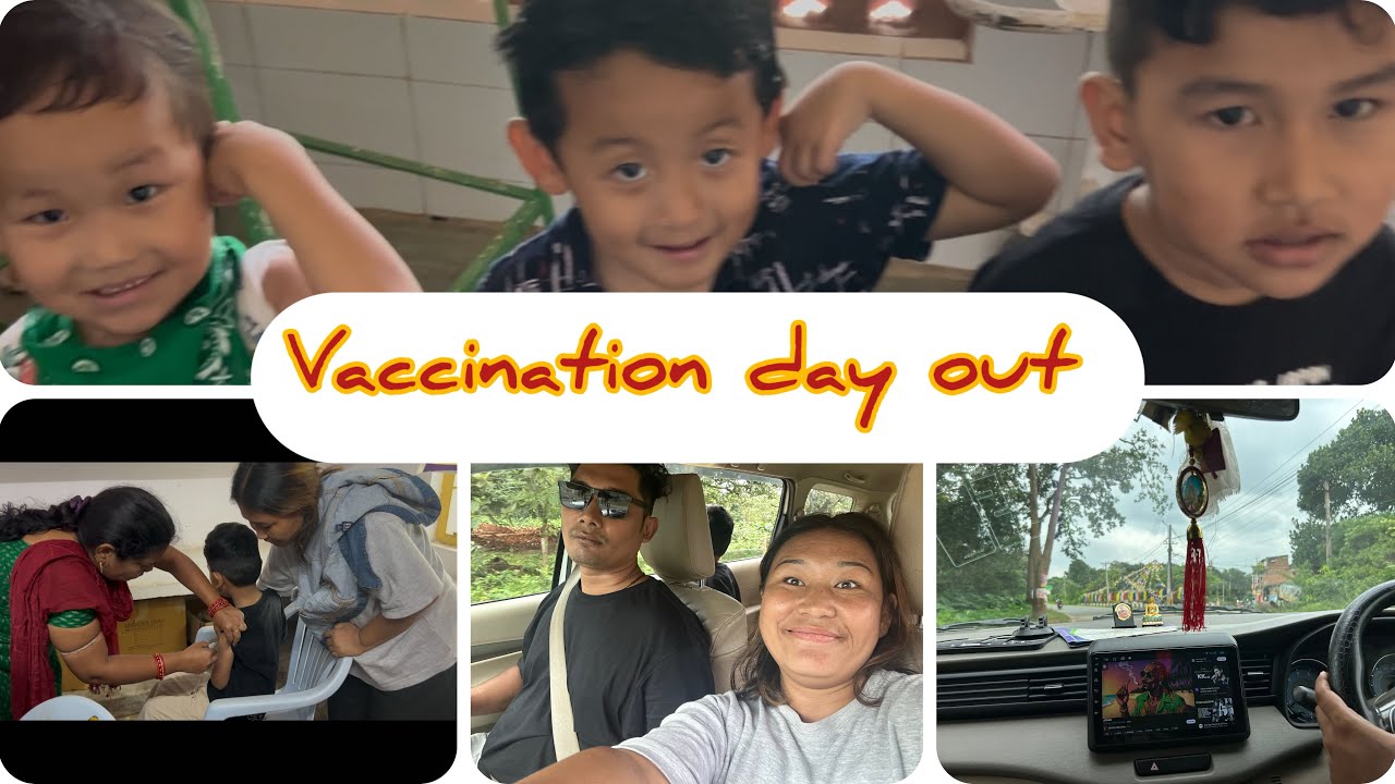 Vaccination day of Tsewang and his friend 💉🏥👩‍⚕️
