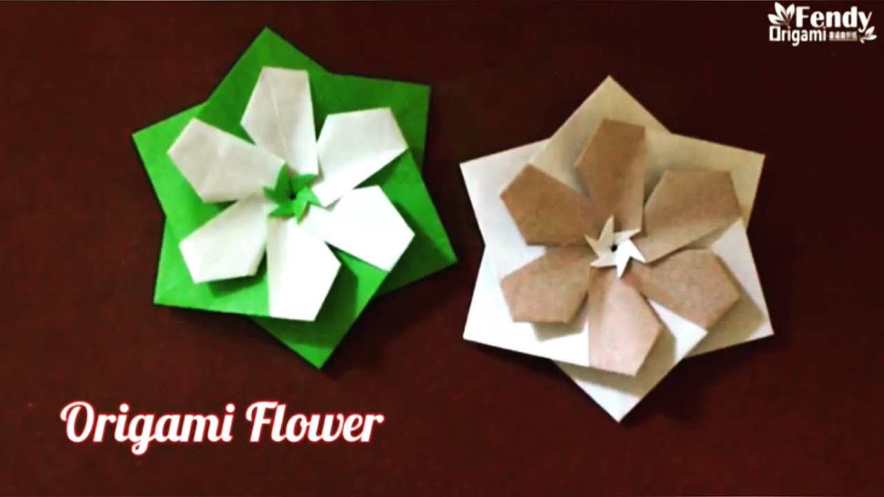 Origami Snowflake/ Paper 6-Petal Flower
