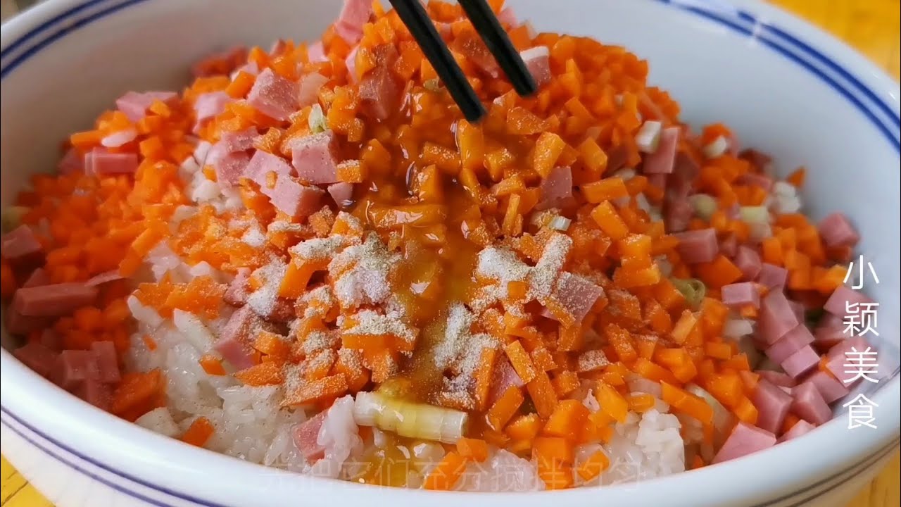莲藕加一碗糯米，不用炒不用煮，一口一个超过瘾，比狮子头还香！