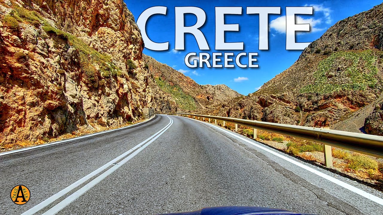 Crete | Greece | Relaxing Scenic Drive in Southern Crete: From Asomatos to Mount Kedros, Gentle ASMR
