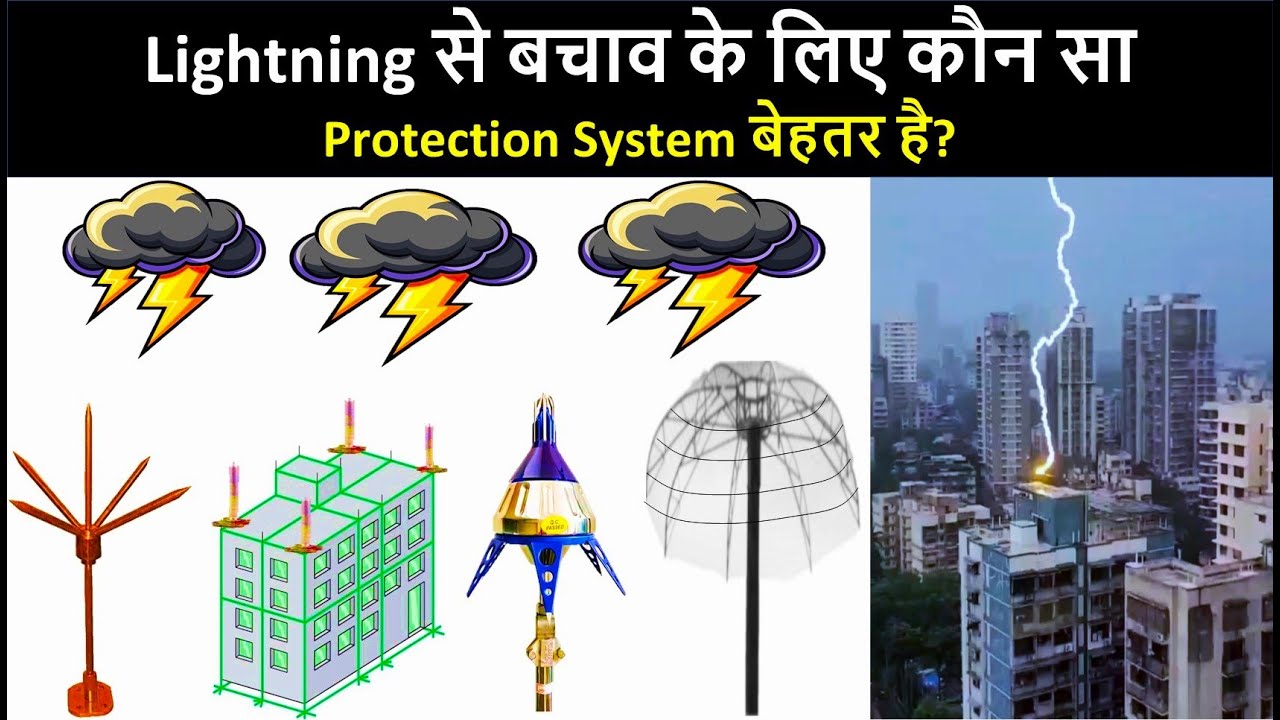 Lightning Protection System के प्रकार और इसका उपयोग | lightning arrester types | Electrical Hindi