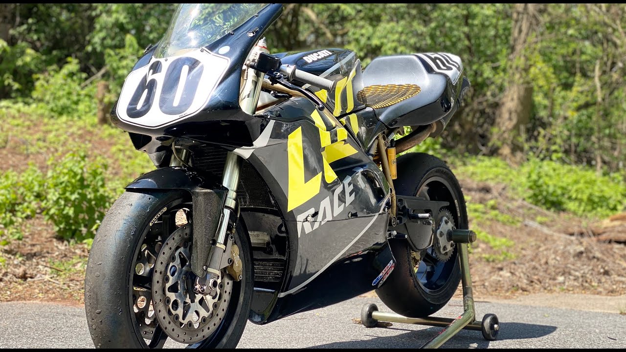 Ducati 748 Race Bike Build Walkaround + Sound Clips Track Bike